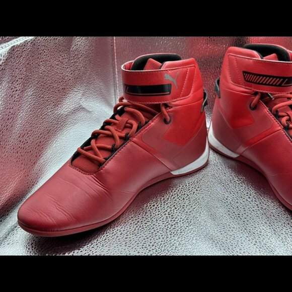 RARE 🚀 Sz 10.5 PUMA Scuderia Ferrari AEROCAT Mid Drift Cat SHOES 306856 02 Men - Picture 4 of 15